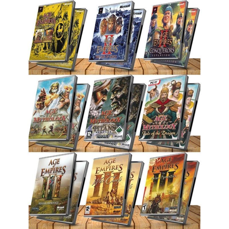 Colección : Age Of Empires 1 Gold + 2 Hd + 3 Complete + Mythology Extended - Pc