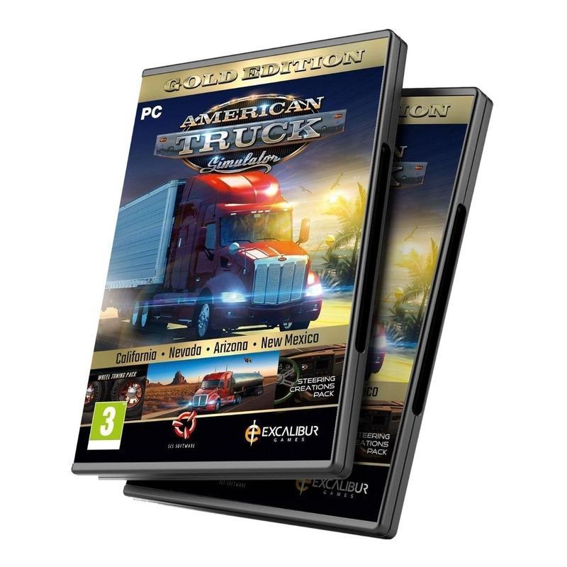 American Truck Simulator - Gold Edition- Incluye 37 DLC + Mapas De México - Pc
